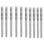 Sourcing map 10pcs foret h�lico�dal m�che diamant 1mm en acier rapide hss pour verre coquillages pierre ...