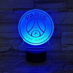 Veilleuse led fc paris saint germain football club 3d illusion enfants enfants ligue