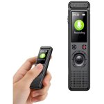 [jamais utilis] enregistreur vocal, mmoire de 64 go, dverrouillage par mot de passe, avec lecteur ...