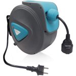 Uisebrt enrouleur automatique de c�ble 20m, montage mural 180 � enrouleur de c�ble rallonge ext�rieur ...