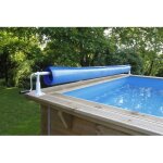 Ubbink - enrouleur de bche  bulles pour piscine en bois xtra
