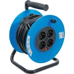 Enrouleur de cble 25 m 3 x 1, 5 mm 4 prises de courant ip 20 3000 w
