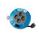 Nalto - enrouleur lectrique mnager 5m 3g 1, 5mm2 4 prises avec disjoncteur thermique