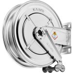 Enrouleur d'eau chaude sans tuyau � 3 / 8 400 bars inox 304 avec enroulement automatique et support mural ...