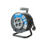 Nalto - enrouleur mnager 25m 3g1. 5 mm2 4 prises 2p + t avec disjoncteur thermique