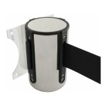 Enrouleur mural chrom� sangle noire 5 m
