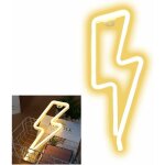 Deesse shop - enseigne lumineuse au n�on led en forme de foudre d�coration murale aliment�e par usb / ...