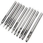Un ensemble de 10 outils de perforation du cuir, adapts pour perforer des trous dans les bracelets de ...