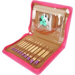 Ensemble de 10 paires d'aiguilles � tricoter circulaires � poign�es ergonomiques interchangeables et ...