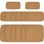 Ensemble de 14 housses de coussins pour canap� d'ext�rieur - 6 housses de coussins d'assise, 8 housses ...