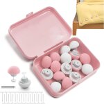 Ensemble de 16 pinces pour housse de couette, pinces antid�rapantes en forme de champignon avec boutons, ...