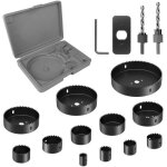 Ensemble de 16 scies cloches 19 - 127 mm avec foret central robuste et cl� allen pour bois, plaques de ...