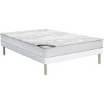 Ensemble 160 x 200 cm sommier + matelas ressorts ensach�s �p. 20cm - songe de ysm�e