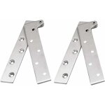 Ensemble de 2 charnires  pivot de porte caches en acier inoxydable  rotation de 360 degrs, charnires ...
