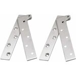 Ensemble de 2 charni�res � pivot de porte cach�es en acier inoxydable � rotation de 360 degr�s, charni�res ...