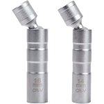 Ensemble de 2 cl�s � bougie magn�tiques - cl� universelle flexible pour la r�paration automobile (14 ...