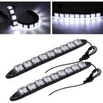 Ensemble de 2 feux de jour � led pour voitures, bandes lumineuses flexibles universelles avec 9 led, ...