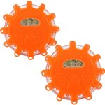 Ensemble de 2 feux de signalisation d'urgence multifonctionnels, lampe de signalisation led clignotante ...