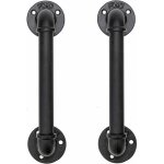 Ensemble de 2 industriel tuyau poignée detraction de porte, barre d'appui, poignées de porte de grange, ... Ensemble de 2 industriel tuyau poignée detraction de porte, barre d'appui, poignées de porte de grange, ...