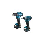 Makita - ensemble de 2 machines 12 v bl1040b (df333d + td110d) avec 2 batteries 12v 4. 0ah - chargeur ...