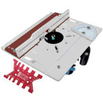 Ensemble de 2 plaques d'insertion de table de routeur en alliage d'aluminium, planche � rabat pour fraisage ...