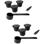 Ensemble de 2 set de 3 capsules nespresso remployables fackelmann petit djeuner