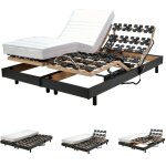 Le quai des affaires - ensemble 2 sommiers relaxation lectrique flexpalace 80x200 + 2 matelas mmoire ...