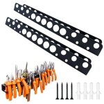 [jamais utilis�] ensemble de 2 supports muraux pour pinces, support mural de 40 cm, fixation murale avec ...
