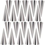 Ensemble de 20 moules � brioches en acier inoxydable - parfait pour les choux � la cr�me, les gaufres ...