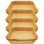 Ensemble de 200 moules en papier pour air fryer carr�s 20 cm fackelmann divers