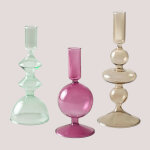 Set de 3 chandeliers en cristal nalyna sklum multicouleur classic
