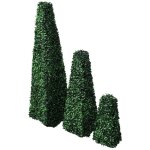 Ensemble de 3 buis forms artificiels pyramidaux vidaxl