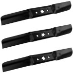 Ensemble de 3 lames de rechange pour tondeuse � gazon, 18 4 / 7'', en acier inoxydable, compatibles avec ...