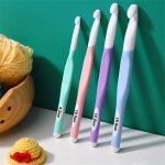 Ensemble de 4 crochets avec poign�e ergonomique pour mains arthritiques, crochets color�s et confortables ...