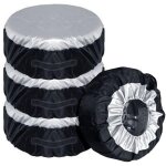 Ensemble de 4 housses de pneus pour pneus de 13 � 19 pouces, housse de roue de secours, sac de rangement, ...