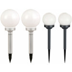 Ensemble de 4 lampes solaires ext�rieures � led �clairage de jardin boule lampes projecteurs de lumi�re ...