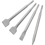 Ensemble de 4 marteaux perforateurs et burins lectriques avec manche rond et grande tte plate pour ...