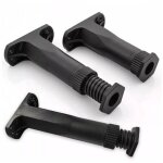 Ensemble de 4 pieds de support r�glables en plastique pour cadres de lit, canap�s, meubles et tables ...