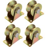 Ensemble de 4 poulies de levage avec roues � gorge en v, capacit� de charge de 210 kg pour le levage ...