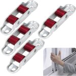 Ensemble de 4 roulettes pour porte coulissante - roulettes pour fen�tres coulissantes. roulettes doubles ...