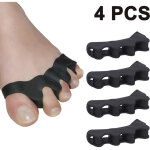 Un ensemble de 4 s�parateurs d'orteils pour corriger les orteils qui se chevauchent, l'hallux valgus, ...