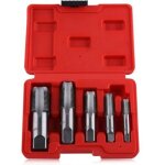 Ensemble de 5 tarauds npt (1 / 8 , 1 / 4 , 3 / 8 , 1 / 2 , 3 / 4 ) en acier gcr15 pour un filetage pr�cis, ...