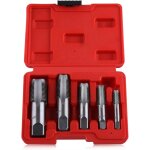 Ensemble de 5 tarauds npt (1 / 8 , 1 / 4 , 3 / 8 , 1 / 2 , 3 / 4 ) en acier gcr15 pour un filetage pr�cis, ...