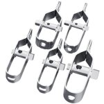 Ensemble de 5 tendeurs en acier galvanisé pour fil de clôture ou autres matériaux 100 m Ensemble de 5 tendeurs en acier galvanisé pour fil de clôture ou autres matériaux 100 m