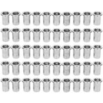 Ensemble de 50 crous  riveter aveugles en acier inoxydable, crous cannels m6, accessoires de quincaillerie ...