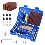 Ensemble de 58 pices, kit de rparation de pneus, kit anti - crevaison pour voiture, outils de rparation ...