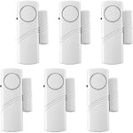 Ensemble de 6 alarmes de porte et fen�tre, d�tecteur d'intrusion magn�tique, 120 db, pour la s�curit� ...
