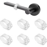 Ensemble de 6 but�es de porte en pvc, amortisseurs de porte, protections anti - collision en silicone ...