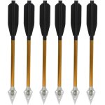 Ensemble de 6 carreaux d'arbal�te en alliage d'aluminium � double fixation par vis, 6, 75 pouces.