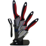 Ensemble de 6 couteaux en c�ramique - 4 couteaux en c�ramique et 1 �plucheur - couteau utilitaire - couteau ...